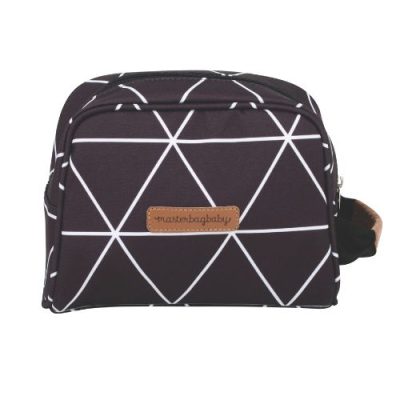 Necessaire Bebê Manhattan Preto Masterbag Baby Maternidade Cor Branco Desenho Do Tecido Nécessaire Baby Manhattan - Masterbag