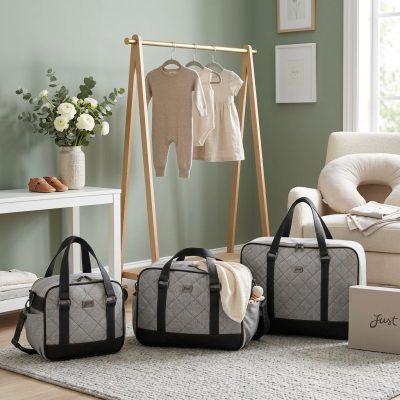 kit Mala de Mão, Bolsa e Frasqueira Térmica Zurich Cinza